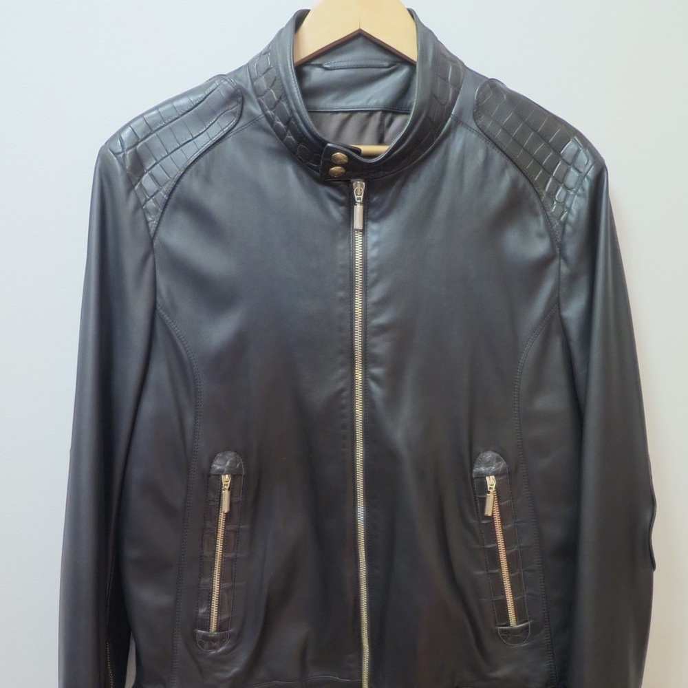 BRIONI Alligator Leather Jacket (Size 52) RARE